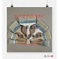 高檔毛刷 桐城棕毛船用長(zhǎng)毛清潔掃灰豬鬃油漆毛刷