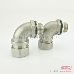304不銹鋼90度彎頭外螺紋金屬軟管連接器M16-M63